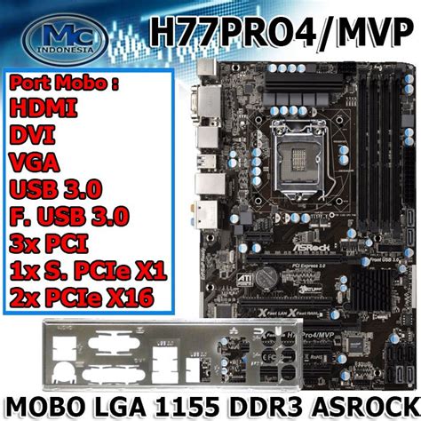 Jual Motherboard Intel Lga P H Atx Merek Asrock Shopee Indonesia