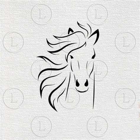 Horse Head Silhouette Tattoo