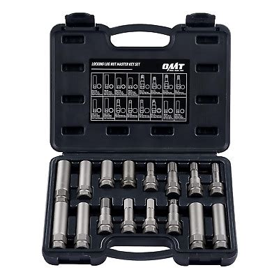 Pc Locking Lug Nut Master Key Set Sae Metric Wheel Lock Removal