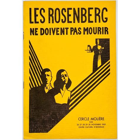 Programme Booklet Le Cercle Moliere Presente Les Rosenberg Ne