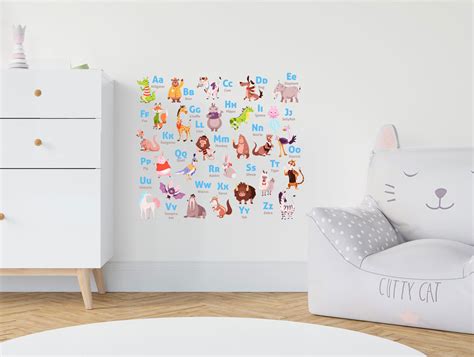 Stock Wall Stickers :: Alphabet Wall Stickers :: Animal Alphabet Wall Stickers