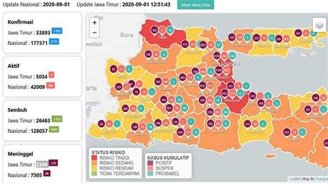 Update Virus Corona Surabaya Jatim Dan Daftar Zona Merah Selasa 1