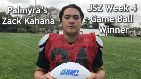 Palmyra S Zack Kahana Wins Jsz South Jersey Week Game Ball Youtube