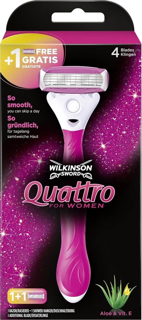 Wilkinson Sword Quattro For Women Damen Rasierer Starterset Mit