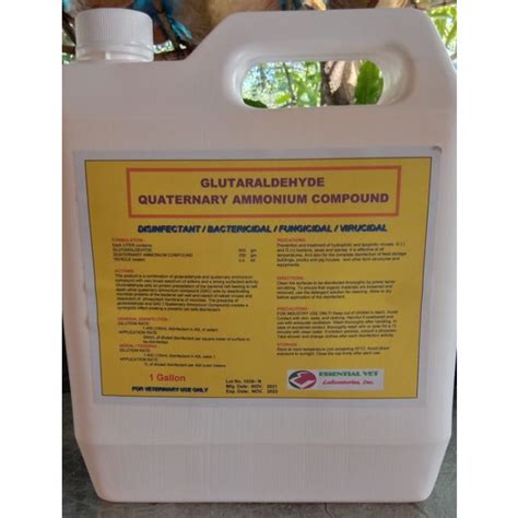 Glutaraldehyde Quaternary Ammonium Compound Gallon Shopee Philippines