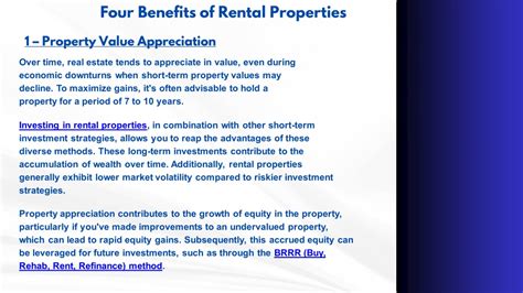 Ppt The 4 Business Advantages Of Owning Rental Property Powerpoint