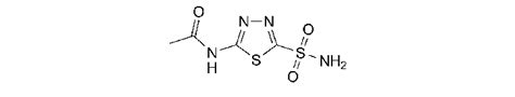 Acetazolamide Structure