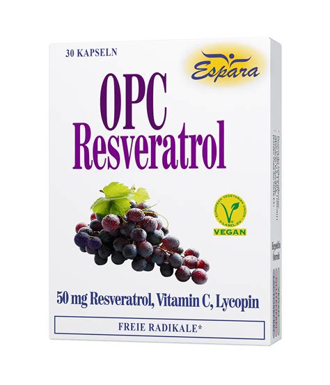 Espara OPC Resveratrol Kapseln Deine Apotheke