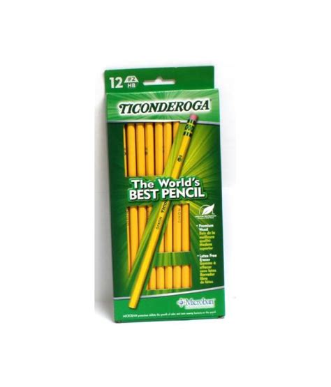 Ticonderoga Number Soft 2 Pencils 6 Boxes Of 12 Yellow 13812 Buy