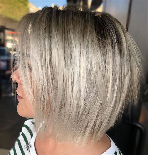 20 Ideas Of Razored Gray Bob Hairstyles With Bangs