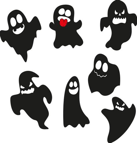 Geister Halloween Ghule Kostenlose Vektorgrafik Auf Pixabay