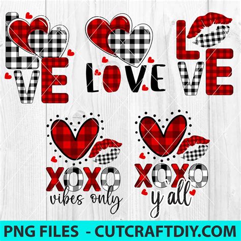 XOXO Plaid Heart Valentines Sublimation Graphic Valentines Day