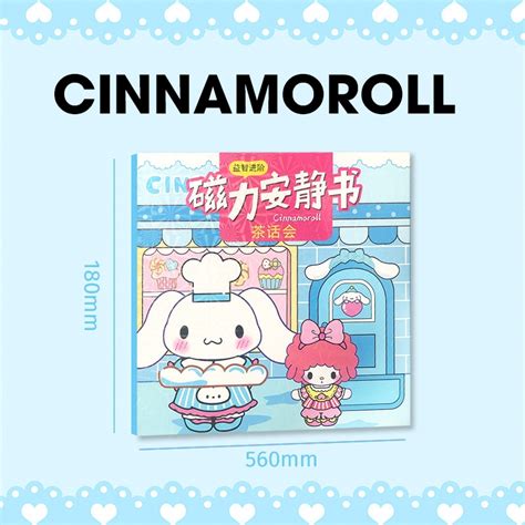 Sách Dán Sticker Sanrio Kuromi 3d Bằng Nam Châm Ngôi Nhà Cinnamoroll