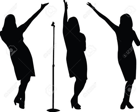 Singer Silhouette Vector at GetDrawings | Free download