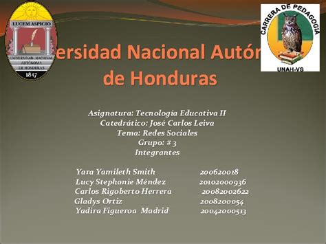 Universidad Nacional Autnoma De Honduras Asignatura Tecnologa Educativa