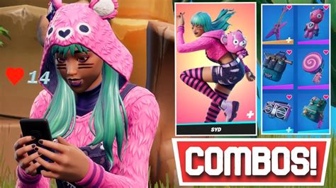 New Best Syd Skin [beary Cuddly Bundle] Combos Fortnite Youtube