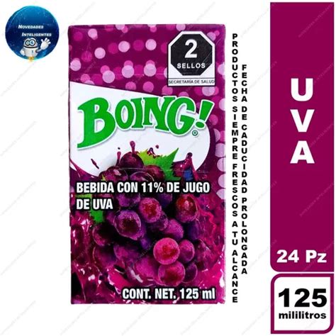 Bebida Boing Jugo De Uva Fortificada Ml Caja Pz Mercado Libre