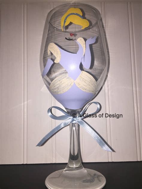 Disney Ursula Hand Painted Wine Glass Etsy