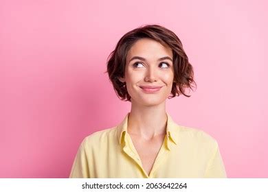 Photo Cute Millennial Brunette Lady Look Stock Photo 2063642264 Shutterstock