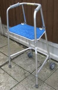 Zimmer frame seat - REMAP - Custom made equipment for disabled people