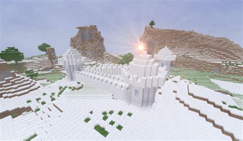 Amazing Snow Castle Minecraft Map