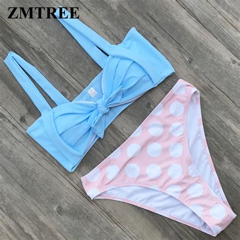 ZMTREE Brand Bikini High Leg Swimwear 2018 New Cut Bating Suit Women