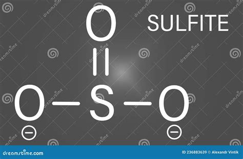 Structure Chimique De L Anion Sulfite Les Sels De Sulfite Sont Des