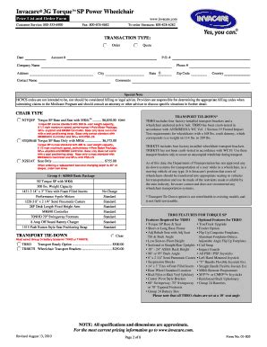 Fillable Online Torque Sp Comes Standard With Lb Fax Email Print