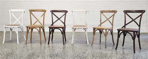 Lot Group Of Six Assorted Crossback Dining Chairs With Rattan Seats