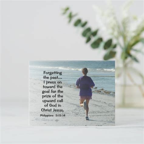 Philippians 3 13 Forgetting The Past Bible Postcard Zazzle