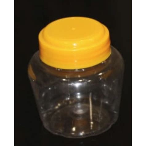 Neelkanth Enterprise Yellow And Transparent Ml Pet Plastic Jar For