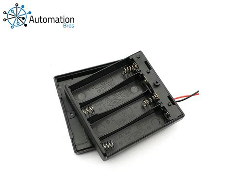 6v 4 X Aa Battery Holder Case Storage Box With Offon Switch Ebay