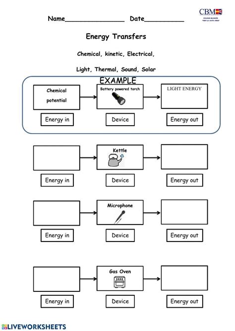 19 Types Of Energy Transfer Worksheet Artofit