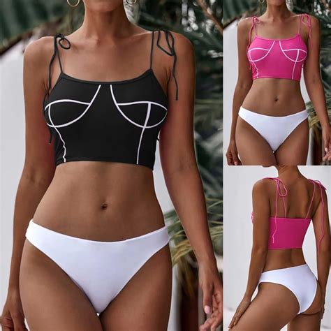 Bikini Set Mujer Costume Da Bagno Delle Donne Di Stampa Sexy Set