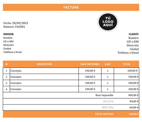 Plantilla De Factura Para Dise Ador Gr Fico Descarga Gratis