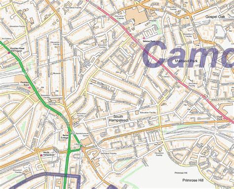 Central London City Street Map - Digital Download – ukmaps.co.uk