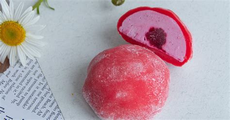 Close-up of a Pink Mochi Cake · Free Stock Photo