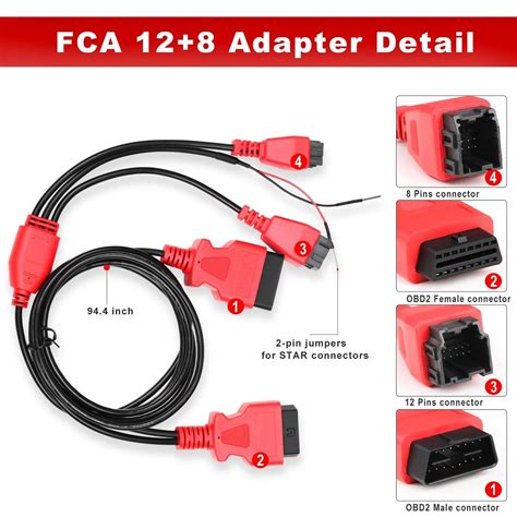 Xtool Fca Connector Cable Adapter For Chrysler Compatible With