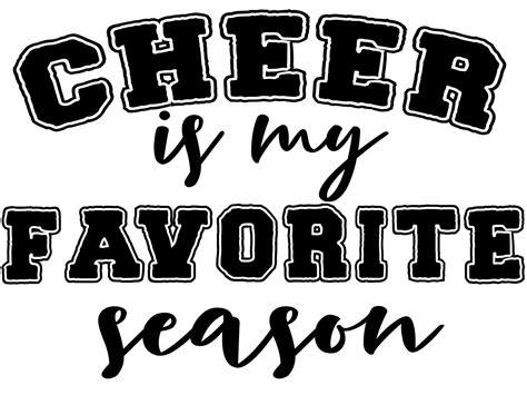 Cheer Is My Favorite Season SVG Etsy