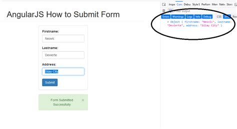 Angularjs How To Submit Form Sourcecodester