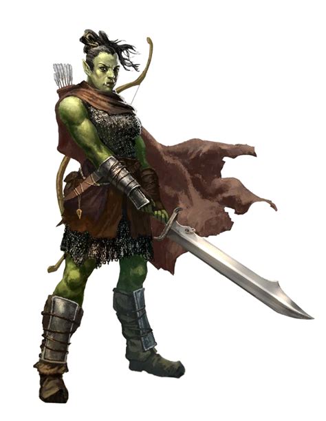 Female Half Orc Barbarian Pathfinder Pfrpg Dnd Dandd D20 Fantasy Female Orc Dungeons And