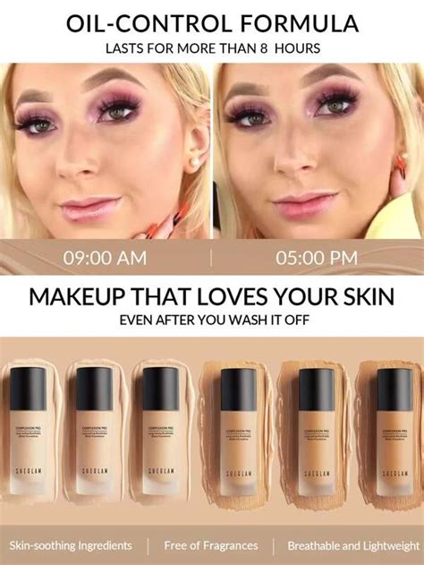 SHEGLAM Complexion Pro Long Lasting Breathable Matte Foundation-Sand ⋆ ...