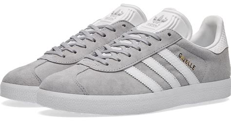 Adidas Originals Suede Womens Gazelle W In Grey Gray Lyst