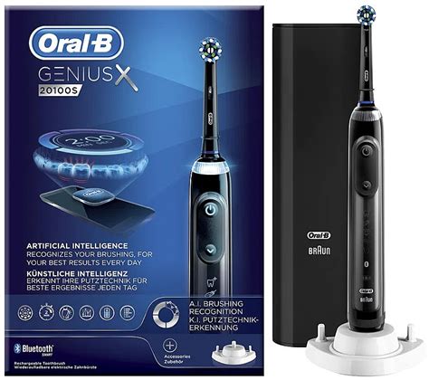 Oral B Genius X 20100s Black Cepillo Dental Eléctrico Negro Makeup Es