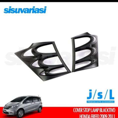 Jual Garnish List Cover Lampu Belakang Hitam Doff Honda Freed