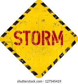 Storm Warning Sign Vector Illustration Stock Vector (Royalty Free ...