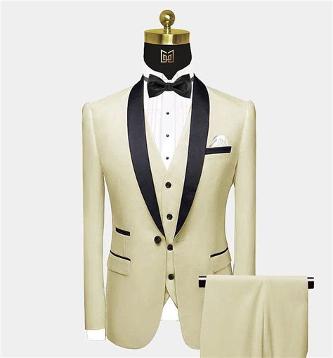 Mens Champagne Tuxedo Suit Free Shipping Gentlemans Guru In