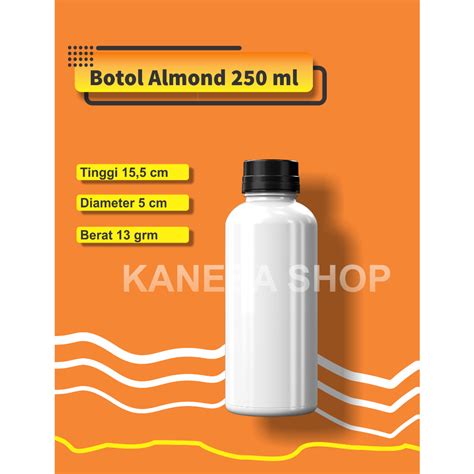 Jual Botol Almond Plastik 250 Ml Botol Plastik Almond 250 Ml Botol