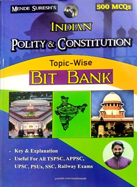 Buy Indian Polity And Constitution Topic Wise Bit Bank By Mende Suresh