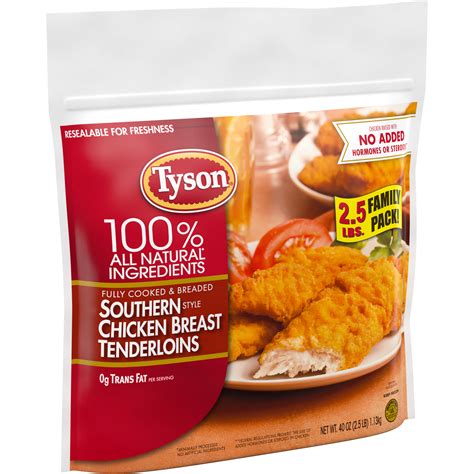 Tyson Fully Cooked And Breaded Southern Style Chicken Breast